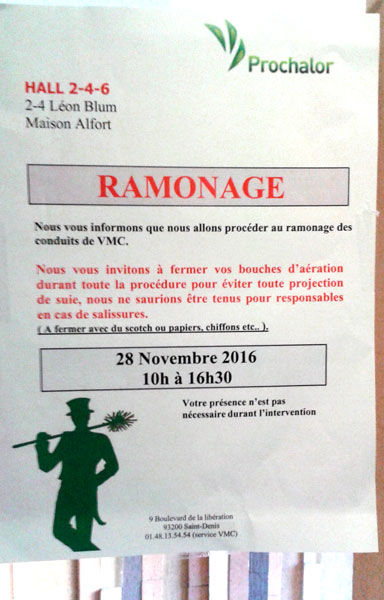 Contrôle VMC nov. 2016 PROCHALOR